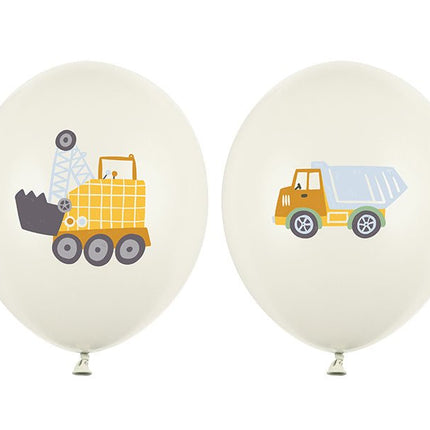 Ballonnen Bouwvoertuigen 30cm 50st van Partydeco koop je bij Partywinkel
