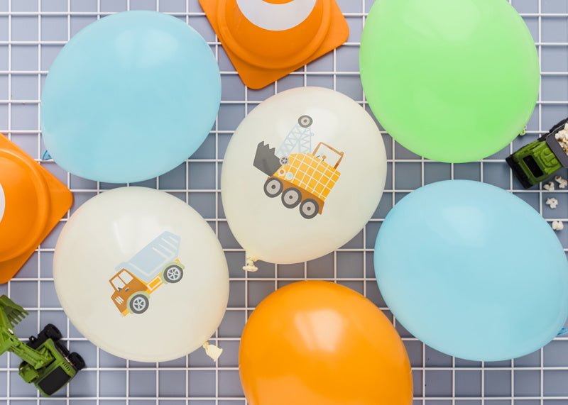 Ballonnen Bouwvoertuigen 30cm 50st van Partydeco koop je bij Partywinkel