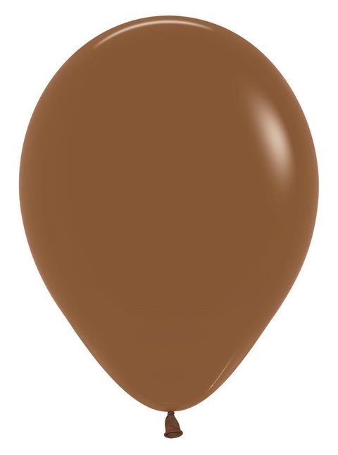 Ballonnen Coffee 30cm 50st van Sempertex koop je bij Partywinkel