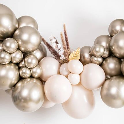 Ballonnen Creamy Latte 33cm - 10 stuks van Folat koop je bij Partywinkel