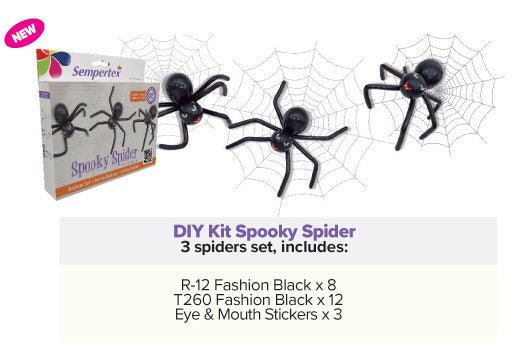 Ballonnen DIY Balloon Kit Spooky Spiders van Sempertex koop je bij Partywinkel