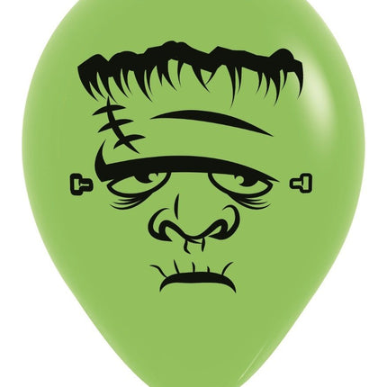 Ballonnen Frankenstein Lime Green 30cm 12st van Sempertex koop je bij Partywinkel