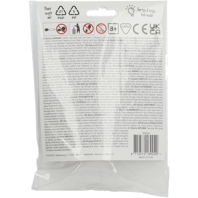 Ballonnen Happy 4Th Bday 33cm 6st van Folat koop je bij Partywinkel