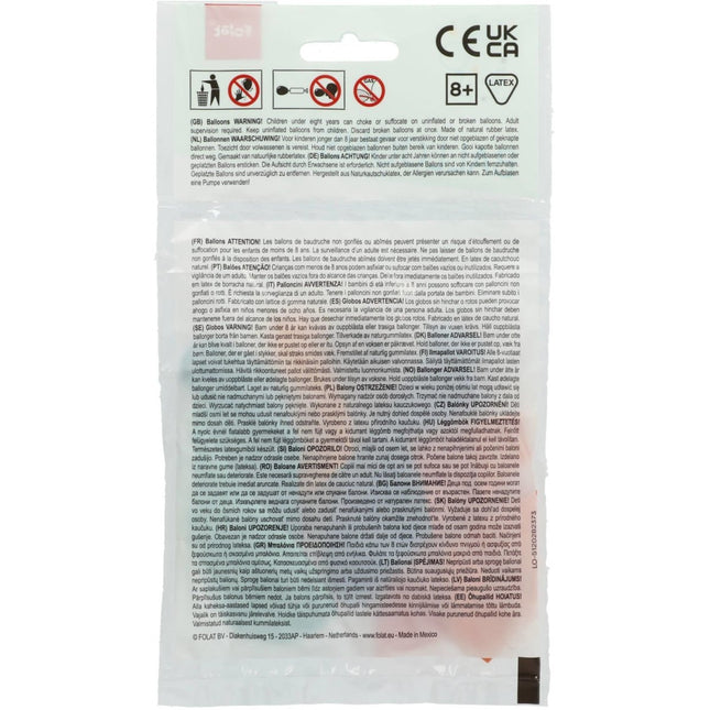 Ballonnen Happy Birthday Gekleurd 23cm 8st van Folat koop je bij Partywinkel