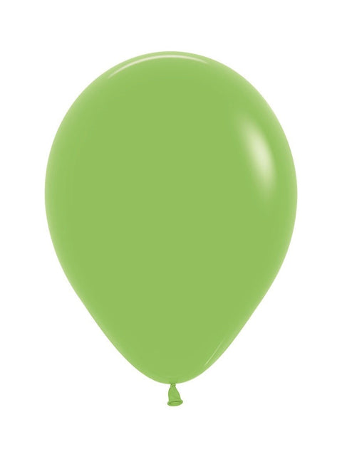 Ballonnen Lime Green 25cm 100st van Sempertex koop je bij Partywinkel