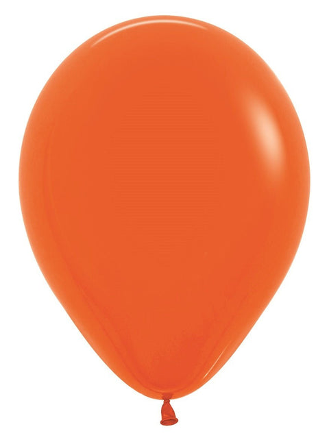 Ballonnen Orange 30cm 12st van Sempertex koop je bij Partywinkel