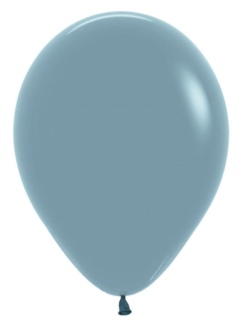 Ballonnen Pastel Dusk Blue 30cm 12st van Sempertex koop je bij Partywinkel