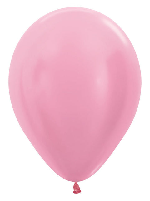 Ballonnen Pearl Pink 30cm 50st van Sempertex koop je bij Partywinkel