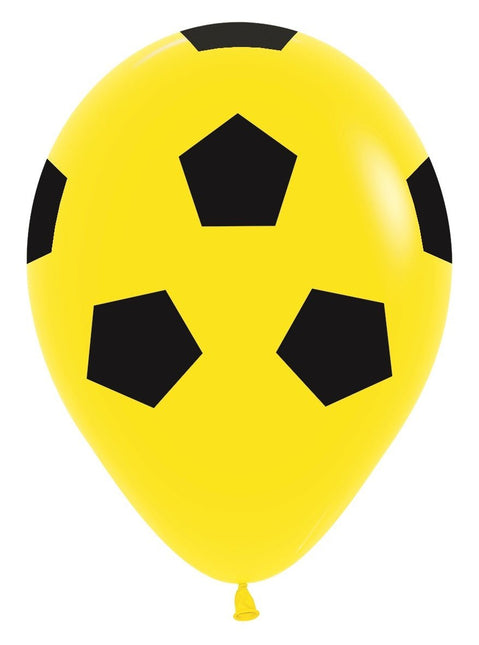 Ballonnen Soccerball Mix 30cm 25st van Sempertex koop je bij Partywinkel