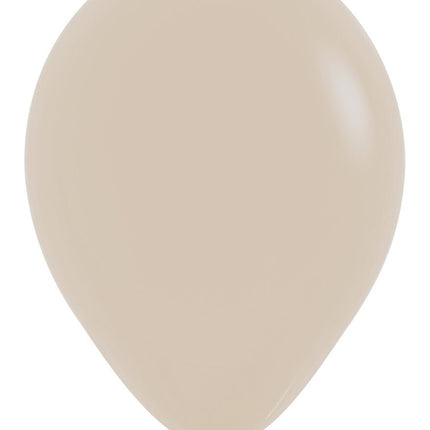 Ballonnen White Sand 30cm 50st van Sempertex koop je bij Partywinkel