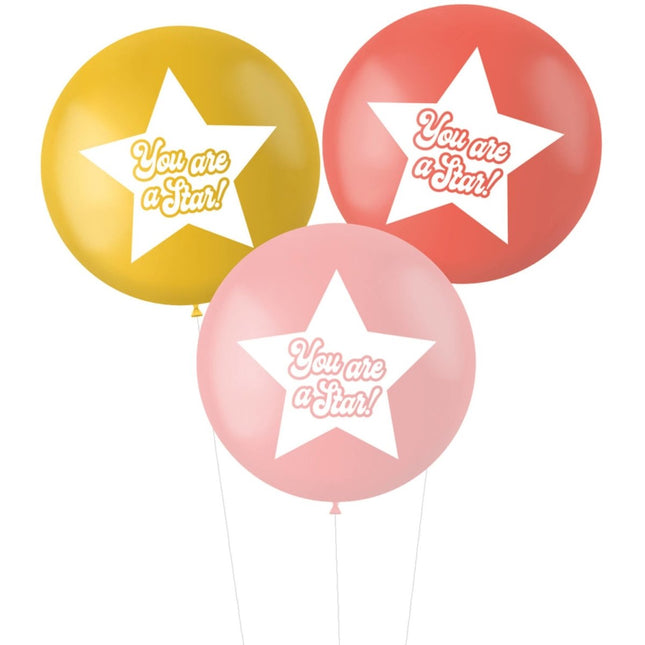 Ballonnen You Are A Star 80cm 3st van Folat koop je bij Partywinkel