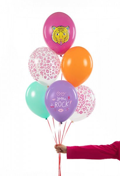 Ballonnen You Rock Mix 30cm 6st van Partydeco koop je bij Partywinkel