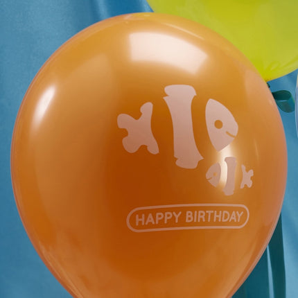 Ballonnen Zeedieren 22cm 3st van Ginger Ray koop je bij Partywinkel