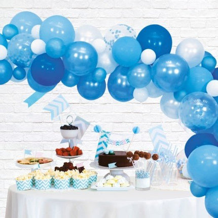 Ballonnenboog Zelf Maken Set Blauw 4m van WeFiesta koop je bij Partywinkel