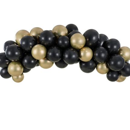 Ballonnenboog Zelf Maken Set Zwart 2m van Partydeco koop je bij Partywinkel