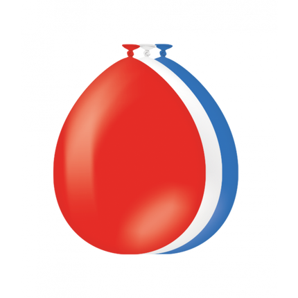 Palloncini 50 pz. - Rosso/bianco/blu