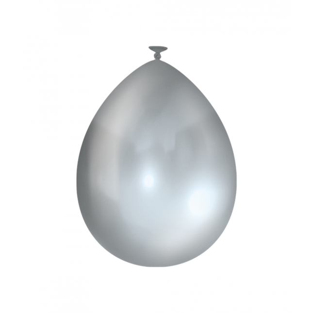 Palloncini argento metallizzati 30cm 50pz