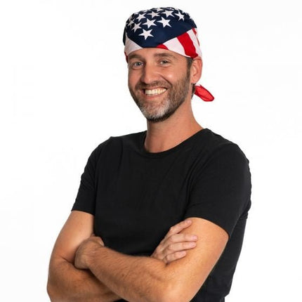 Bandana Usa 55cm van Partychimp koop je bij Partywinkel