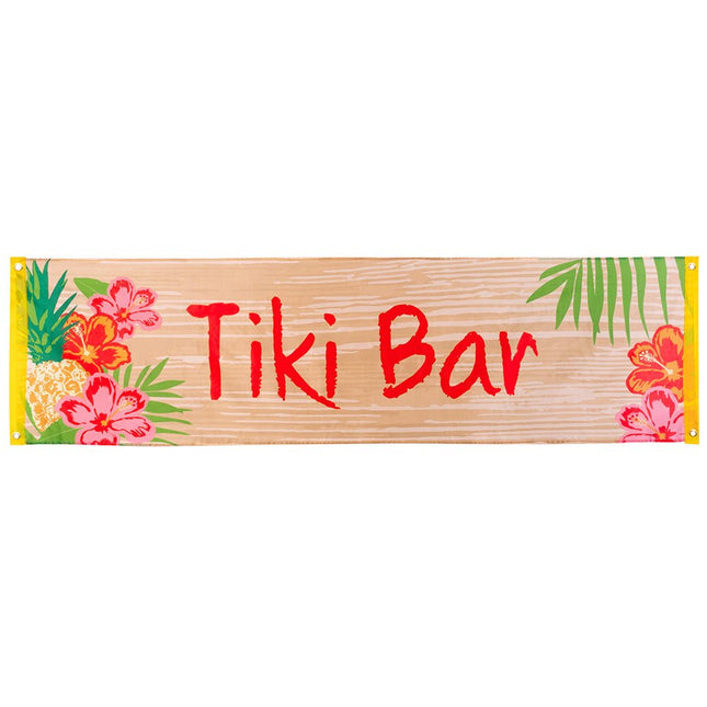 Banner Tiki Bar 1,8m van Boland koop je bij Partywinkel