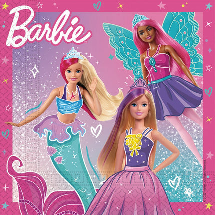 Barbie Servetten Fanatasy 33cm 20st van Procos koop je bij Partywinkel