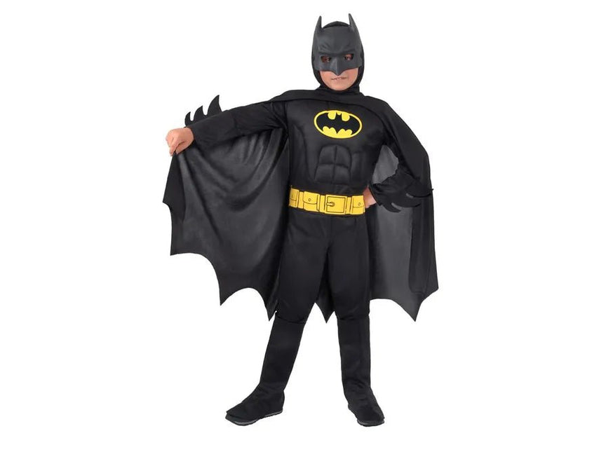Batman Costume C/Muscoli Nero Kind van Ciao International koop je bij Partywinkel