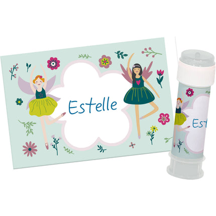 Adesivi Ballerina Soffiatore di bolle 6 pezzi