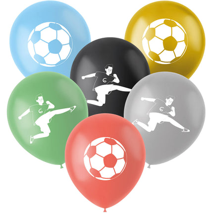 Palloncini calcio colorati 33cm 6pz