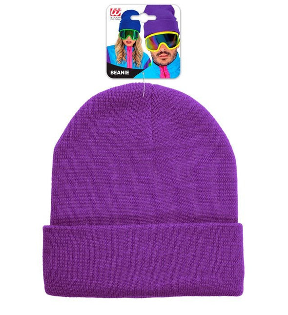 Beanie Paars van Widmann koop je bij Partywinkel