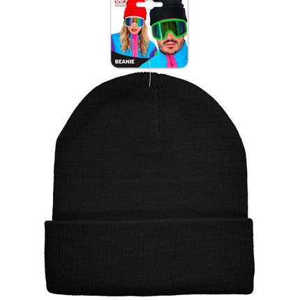 Beanie Zwart van Widmann koop je bij Partywinkel