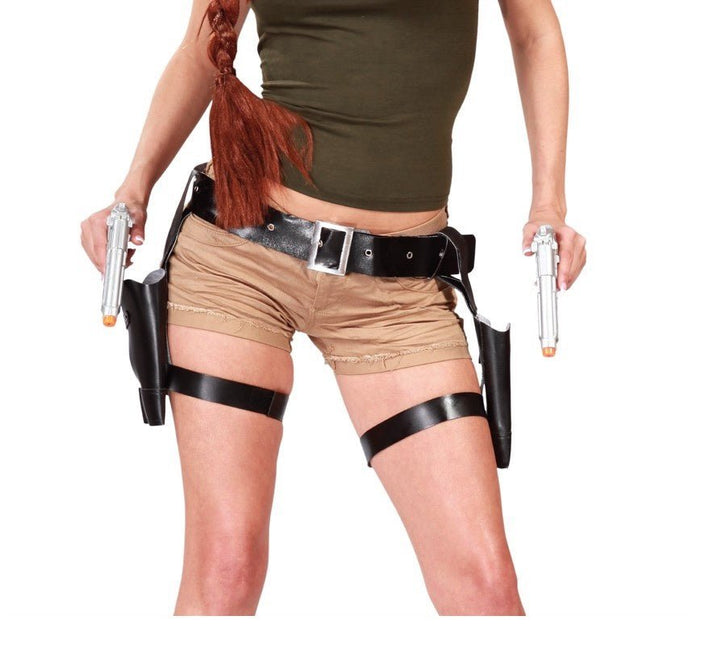 Beenholsters Tomb Raider en Pistolen - Partywinkel - 8434077181300