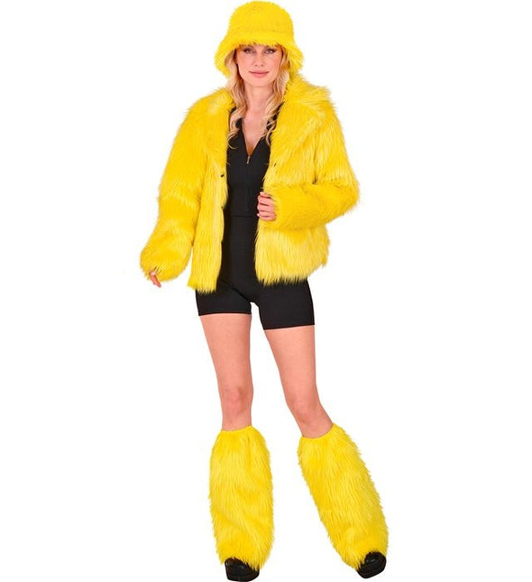 Beenwarmers Pluche Geel van Widmann koop je bij Partywinkel
