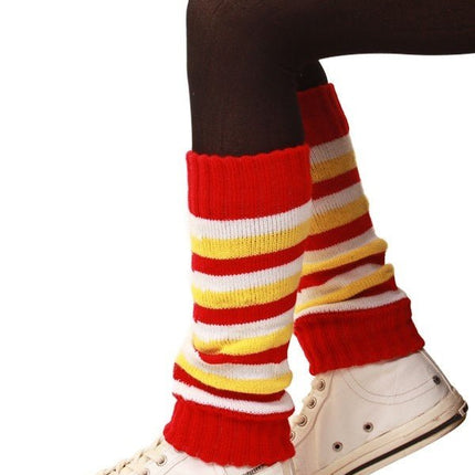 Beenwarmers Rood/Wit/Geel Voor Kind van PartyXplosion koop je bij Partywinkel