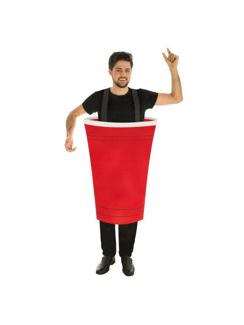 Beer Pong Beker Kostuum Volwassenen One Size van CHAKS koop je bij Partywinkel