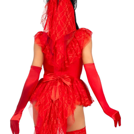 Beetlejuice Kostuum Dames Bodysuit Leg Avenue - Partywinkel - 714718572833