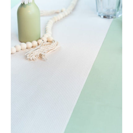 Beige Tafelloper 3m van CHAKS koop je bij Partywinkel