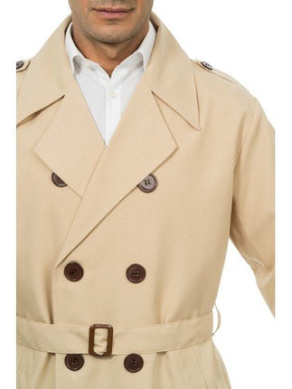 Beige Trenchcoat Detective Heren van CHAKS koop je bij Partywinkel