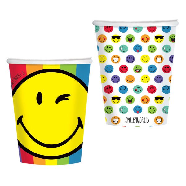 Bekers Smiley 250ml 8st van Riethmueller koop je bij Partywinkel