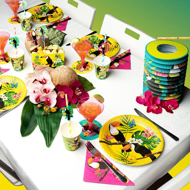 Bekers Toekan Papier 210ml 10st van Boland koop je bij Partywinkel