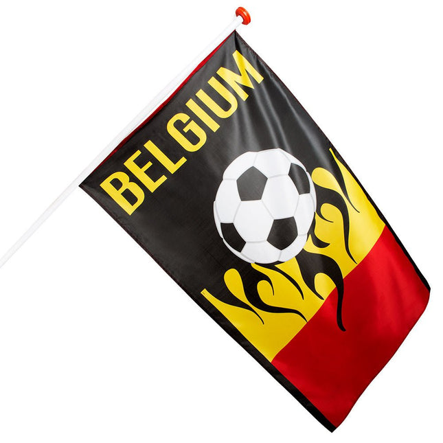 Belgium Vlag Voetbal 1,5m van Boland koop je bij Partywinkel