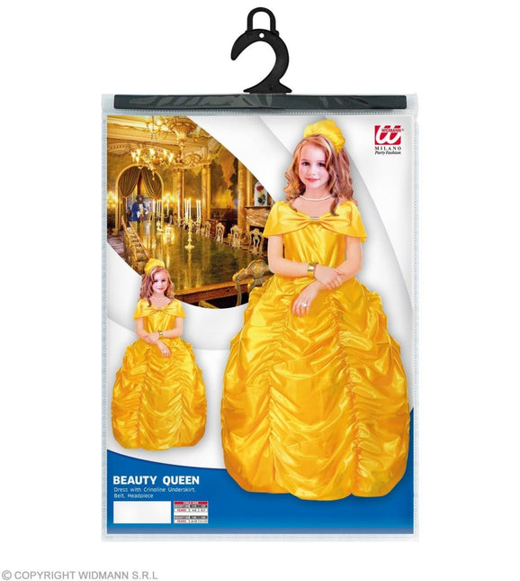 Belle En Het Beest Jurk Geel Meisje - Partywinkel - 8003558387250
