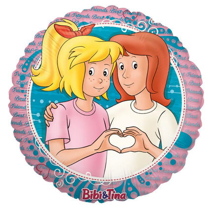 Bibi e Tina - Palloncino ad elio rotondo da 45 cm