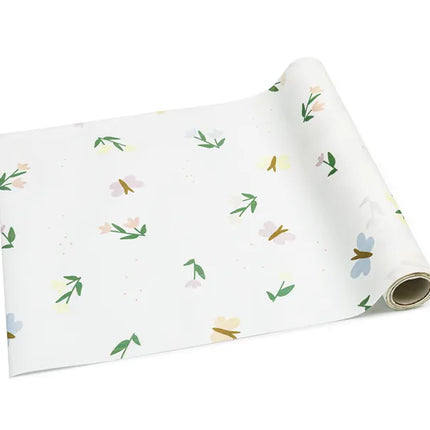 Runner da tavola Fiori Bianco 5m