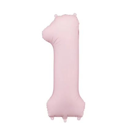Palloncino a figura 1 anno rosa chiaro vuoto 86cm