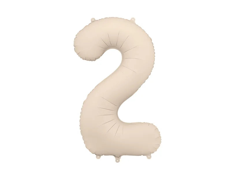 Palloncino di figura 2 anni Beige Opaco Vuoto 86cm