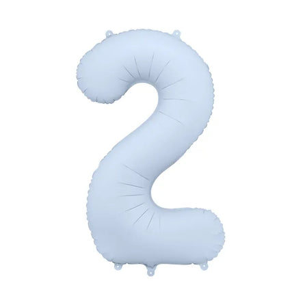 Palloncino a figura 2 anni Azzurro Opaco Vuoto 86cm