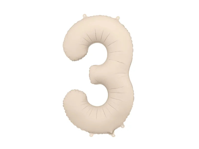 Palloncino 3 anni Beige Opaco Vuoto 86cm