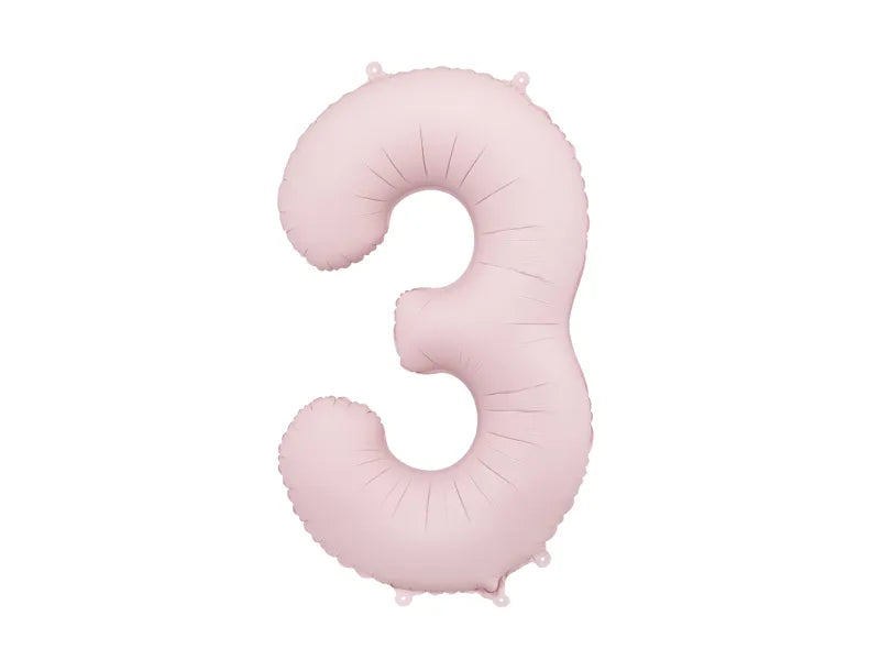 Palloncino a figura 3 anni rosa chiaro vuoto 86cm
