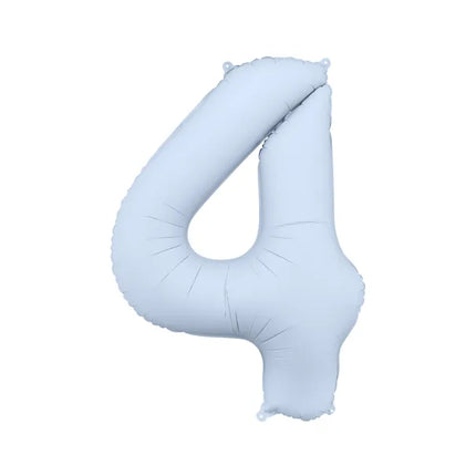 Palloncino a 4 anni Azzurro Opaco Vuoto 86cm