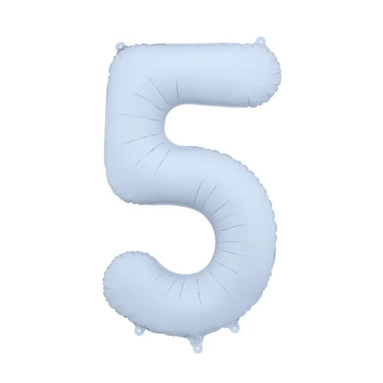 Palloncino a 5 anni Azzurro Opaco Vuoto 86cm