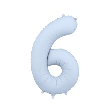 Palloncino a figura 6 anni Azzurro Opaco Vuoto 86cm